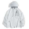 thumbnail image 4 of Rggeeun Men's Casual Jackets Summer Lightweight Hooded Zipper Jacket Breathable Sunscreen Outdoor Windbreaker For Daily Wear Outwear Fashion, 4 of 5