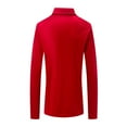 thumbnail image 3 of Jalioing Long Sleeve Golf Shirt for Men Quarter Zip Collared Casual Dressy Tops Business Fashion Solid T Shirt, 3 of 8