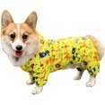 thumbnail image 1 of Chubasquero para cachorros Teddy Corgi, impermeable para mascotas con estampado de cuatro patas, suministros para perros para temporada de lluvias (S) JM, 1 of 5