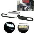 thumbnail image 1 of Motorcycle LED License Plate Bracket, Akozon CNC Aluminium Motorcycle License Plate Mount With 6 LED Tail Mount Lighting, 1 of 8