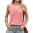 thumbnail image 2 of Women'S Casual Sleeveless Tank Top Pink L, 2 of 7