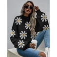 thumbnail image 2 of Weardear Sweaters for Women Lantern Long Sleeve Mockneck Pullover Fall Knit Sweater Tops, 2 of 6