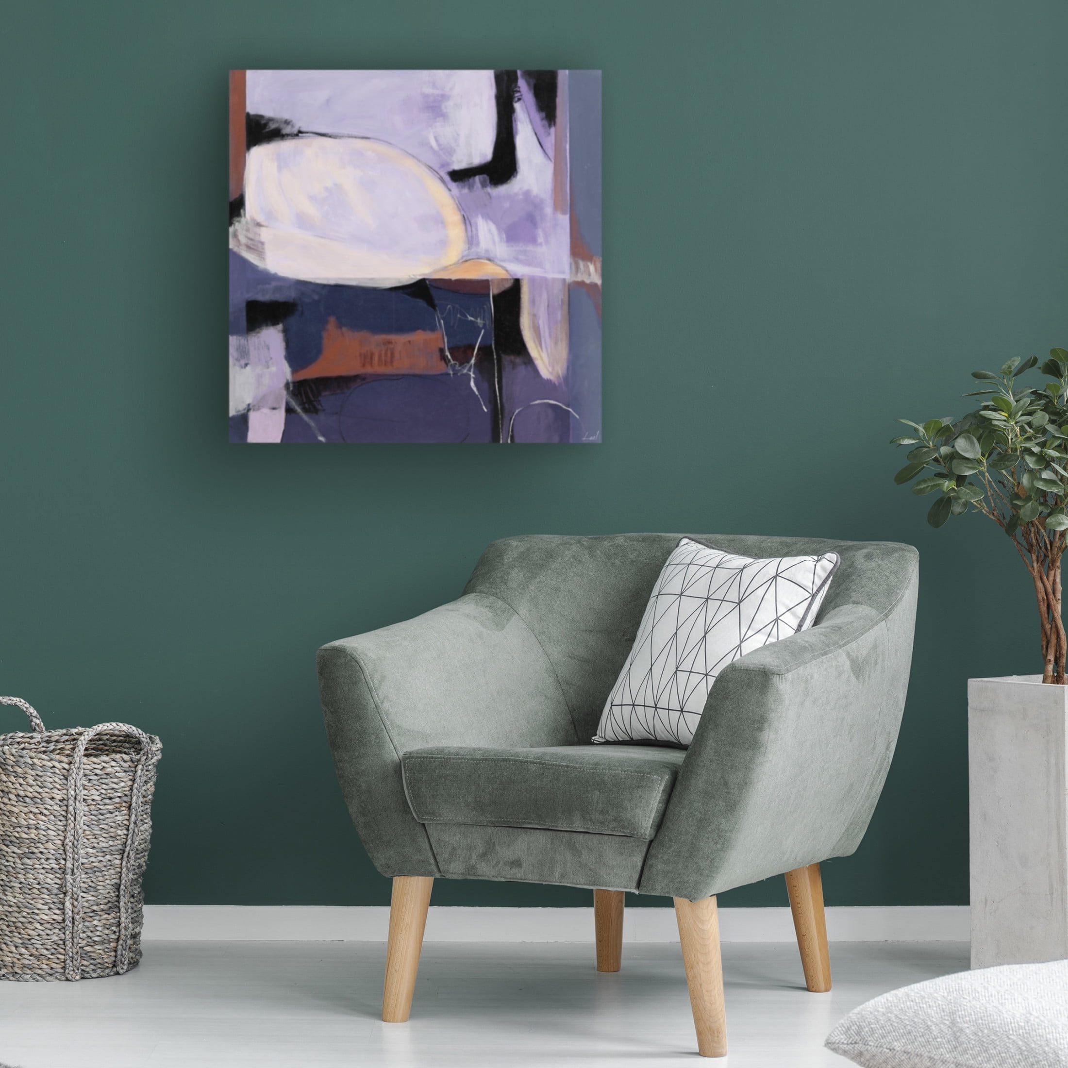 Canvas Wall Art - Pablo Esteban 'Opening Up' Wall Art for Living Room, Bedroom, or Office Décor by Trademark Fine Art - 18 x 18 Inches