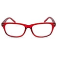 thumbnail image 2 of In Style Eyes Seymore Classic Retro Bifocal Reading Glasses Clear Red 3.50, 2 of 8