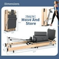 thumbnail image 5 of Lilypelle Pilates Reformer Machine Equipment with Spring for Home Workout,Foldable Reformer Pilates for Beginner ,300lbs load-bearing, 5 of 8
