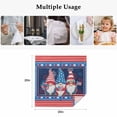 thumbnail image 5 of Cloth Napkins Set of 4 - 20x20 Inches, Independence Day Washable Reusable Table Napkins, Patriotic Gnomes USA Flag Firework Soft & Absortbent Dining Napkin for Party Wedding Hotel Restaurant, 5 of 8