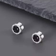 thumbnail image 5 of Men's No Hole Magnetic Clip Earrings, Sparkling Crystal Cluster Fashion Jewelry, Hypoallergenic Pain-Free Earrings for Daily Casual and Formal Occasions, 5 of 8