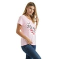thumbnail image 3 of Hanes Women's Short-Sleeve V-Neck Graphic T-Shirt, 3 of 5