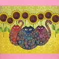 thumbnail image 3 of CafePress - Cats And Sunflowers T Shirt - Women's Traditional Fit Dark T-Shirt, 3 of 4