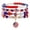 4pcs, variant on 4PCS Independence Day Bracelet Set, Patriotic Red White Blue Fashion Wristbands, USA Flag Pendant Jewelry, 4th of July Holiday Accessories Gift Set, 6.7"