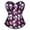 Purple, variant on Corset Steampunk Women Role Playing Bustier Top Blue S