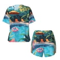 thumbnail image 5 of Lsque Tropical Poolside Relaxation Women's Short-Sleeved Pajama Set - 2 Piece Soft and Lightweight Sleepwear Set-XX-Large, 5 of 9