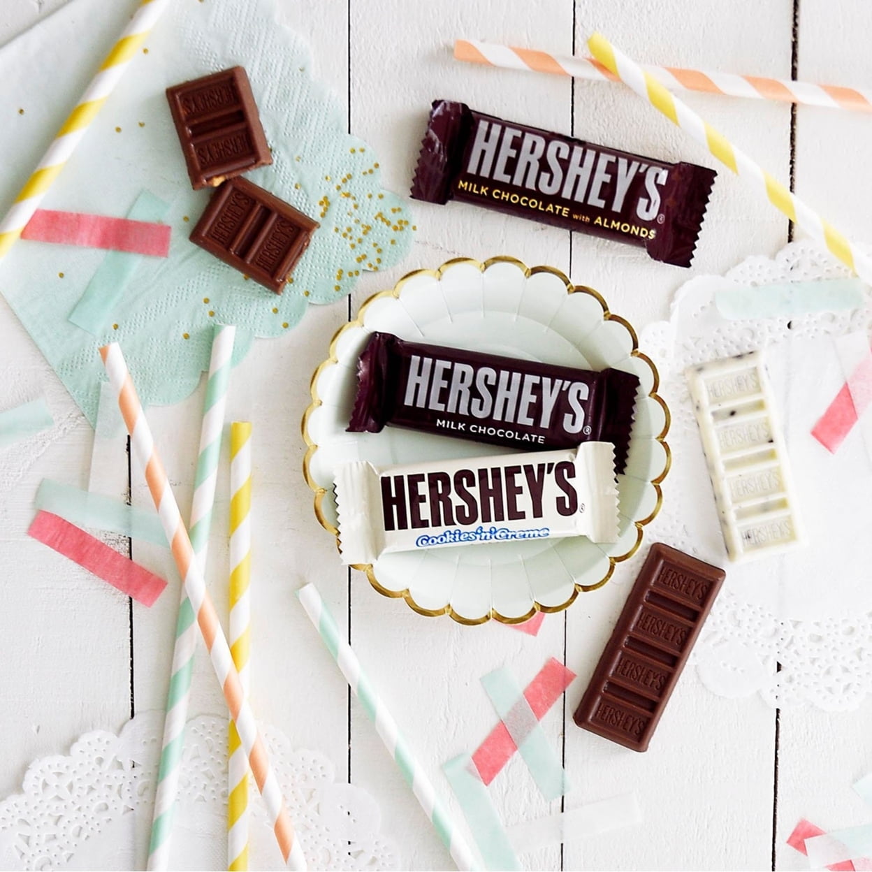 Hersheys Milk Chocolate Snack Size Bars (36 Ounce 80 Count)