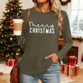 thumbnail image 4 of Craaazy Christmas Round Neck Long Sleeve Xmas Printed Shirts Funny Merry Christmas Sweatshirt Women's Tops Gifts, 4 of 9