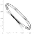 thumbnail image 3 of 14K White Gold bracelet Bangle 7.5 in 4 mm High Polished 4.0mm Hinged, 3 of 3
