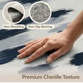 thumbnail image 6 of ODIKA 8'x10' Washable Area Rug Non-Slip Chair-Friendly Mat Modern Abstract Decorative Surface Muted Neutral Brushwork Style for Dining Room, Large Office, Lounge, 6 of 7