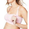 thumbnail image 4 of Cake Maternity Cotton Candy Wirefree Nursing Bra for Breastfeeding, Seamless Maternity Sleep Bra,Pink, Small, 4 of 6