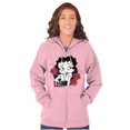 thumbnail image 4 of Betty Boop Sassy Flirty Cartoon Zip Hoodie Sweatshirt Women Brisco Brands M, 4 of 6
