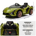 thumbnail image 4 of VOLTZ TOYS Lamborghini SIAN FKP 37 12V Ride on Car with Scissor Doors and Remote Control, Licensed - Green, 4 of 7