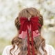 thumbnail image 3 of KAKOWELY Lazo para el pelo, lazo, pinzas para el pelo, pasador de lazo grande, pinza para el pelo de novia, accesorios para el cabello para mujer, 3 of 5