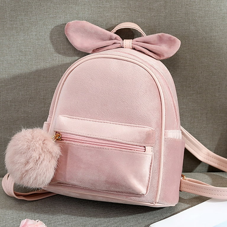 Backpack All match Velvet Backpack Temperament Girl Bag