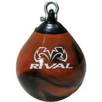 Rival Boxing Aqua Head Hunter Punching Bag - 12 in. - Black/Orange