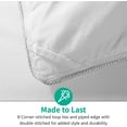 thumbnail image 7 of APSMILE California King Size Heavyweight Down Feather Fibers Comforter for Winter Weather/Sleeper High Fill Power Hotel Collection Comforter, 65 Oz Fluffy Thicker Duvet Insert(Solid White, 104"x96"), 7 of 7