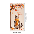thumbnail image 4 of Autumn Leaves Banner Hello Fall Cat Scarf for Seasonal Decor Outdoor Photography, 4 of 9