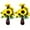 6''-7pcs-2 bunches, variant on 2 Pack Artificial Sunflower Vines Fake Hanging Garland Yellow Sunflower Floral Vine Artificial Flowers for Home Hotel Office Wedding Party Garden Craft Art Décor