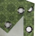 thumbnail image 4 of Ambesonne Sage Grommet Curtain, Mandala Geometrical Floral, 50" x 96", Fern Green Olive Green, 4 of 6