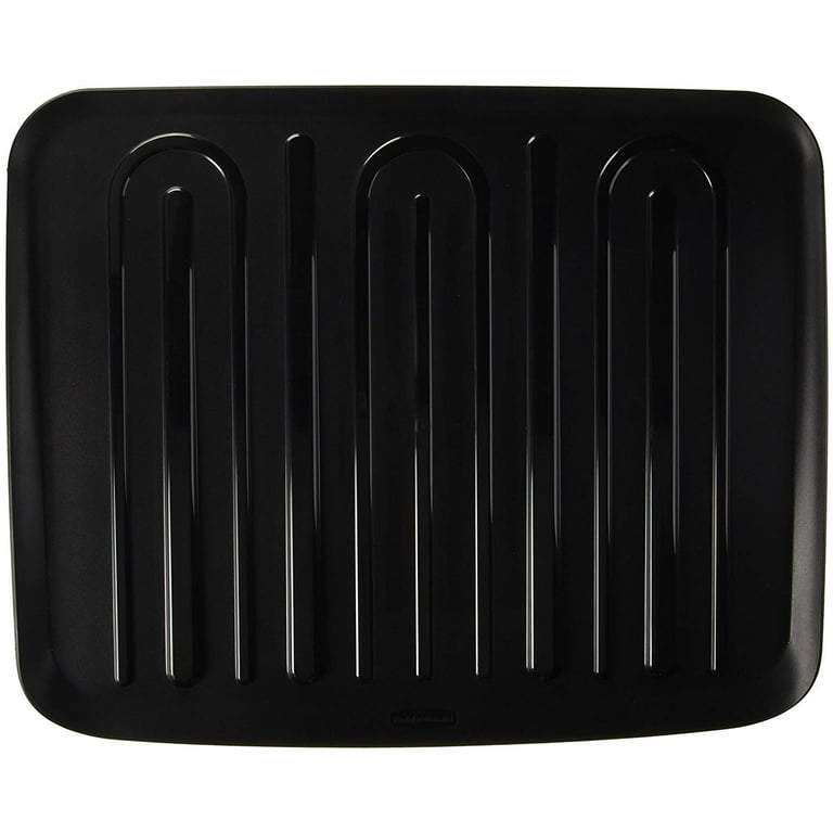 Rubbermaid Food Products 1858913 Dish Drainer, Large, Black