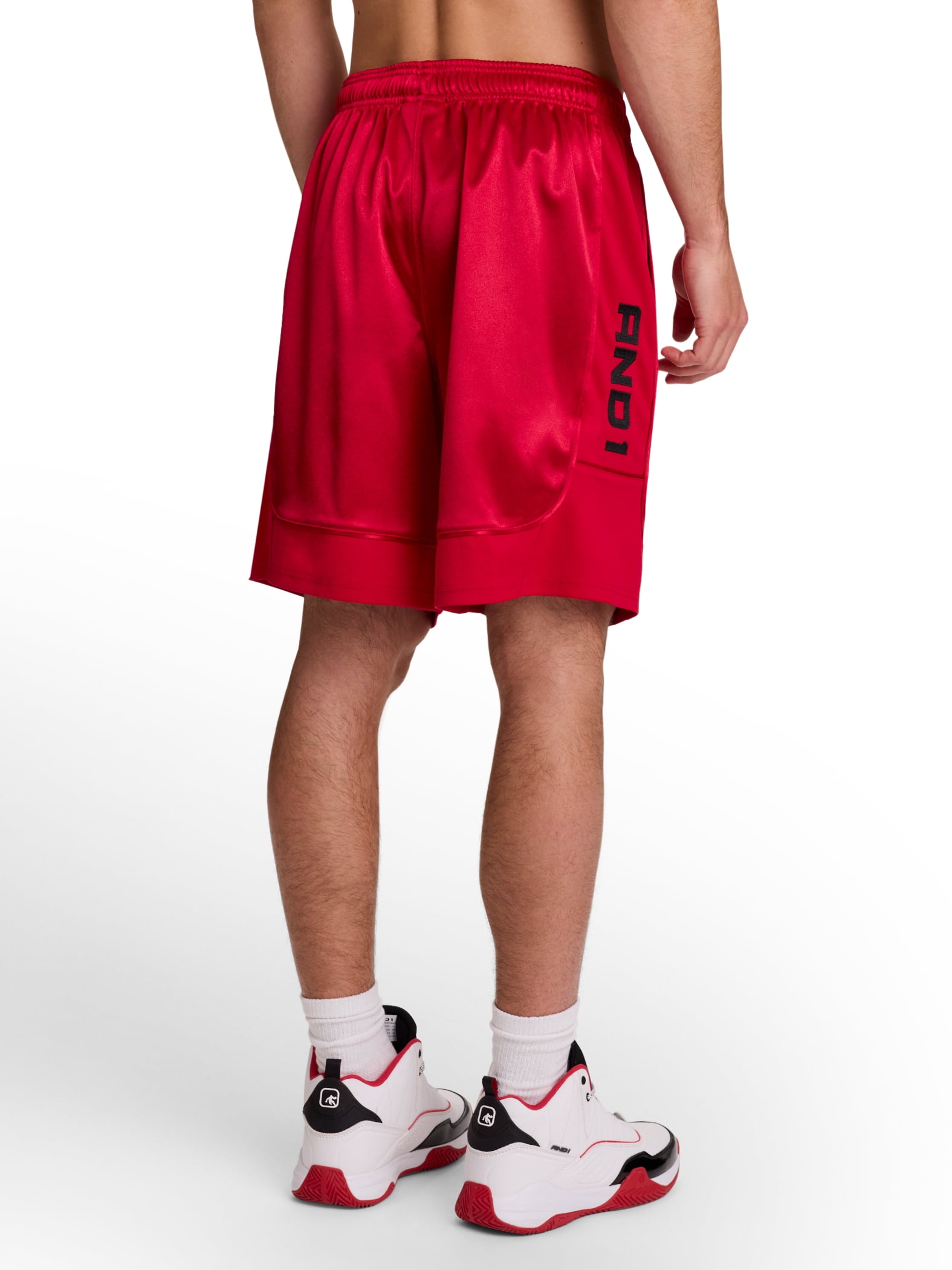 AND1 Men's and Big Men's All Court Short, 9" inseam, up to Size 5XL