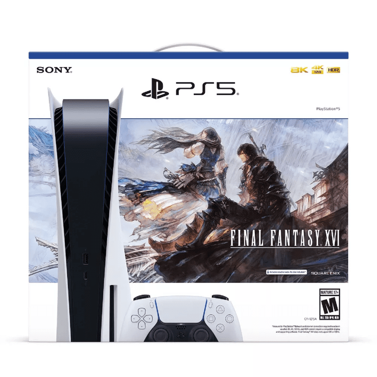 PlayStation 5 PS5 Console with FINAL FANTASY XVI Bundle - Walmart.com PlayStation 5 PS5 Console with FINAL FANTASY XVI Bundle - Walmart.com