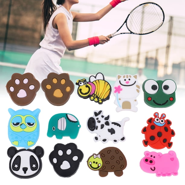 Amortisseur Anti-vibrations De Tennis En Silicone – Motif Animal Mignon, Facile à Installer, Cadeau Idéal Pour Joueurs