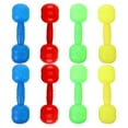 thumbnail image 1 of Juego de 4 pares de mancuernas para niños pequeños, de plástico, con sonido, para gimnasio y educación temprana., 1 of 8