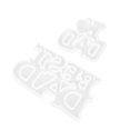 thumbnail image 2 of Shisuyan 2pcs Diy Keychain Safe Silicone Father'S Day Pendant Easy Clean Storage, 2 of 9