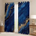 thumbnail image 2 of Castle Fairy Kids Teenagers Gradient Marble Stone Pattern Black Out Curtains,Mountain Fluid Gold Metallic Curtains Pack of 2 (42x63 Each),Ombre Marbling Watercolor Bedroom Curtains Bedroom Decor, 2 of 6