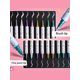 thumbnail image 2 of 10 Pcs Metallic Marker Pens Dual Tip Brush And Fine Point Pens For DIY Album, Black Cards, Scrapbooking, Craft Supplies, On Ceramic, Stone, Glass, 2 of 5
