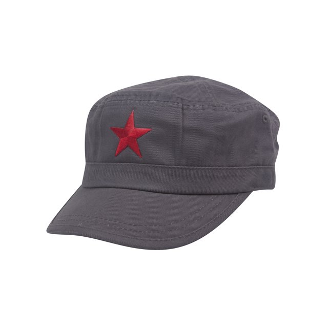 New Army Cadet Adjustable Hat w/ Red Star - Grey