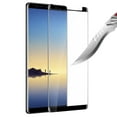 thumbnail image 3 of For Samsung Galaxy Note 8 Tempered Glass Screen Protector Designed Fingerprint Unlocking 3D Curved Edge Glass Full coverage .18 Thickness Cover [ Clear Black ], 3 of 7
