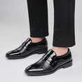 thumbnail image 2 of Men's British Style Loafers - Comfortable Slip-On Dress Shoes with Business Casual Fashion Simple Design, 2 of 5