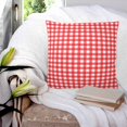 thumbnail image 3 of Pillow Covers 24x24 Set of 2, Red Throw Pillow Covers Decorative Couch Cushion Cover, Country French Rustic Buffalo Plaid Modern Art Microfiber Soft Square Pillowcases for Bedroom Living Room Sofa, 3 of 7