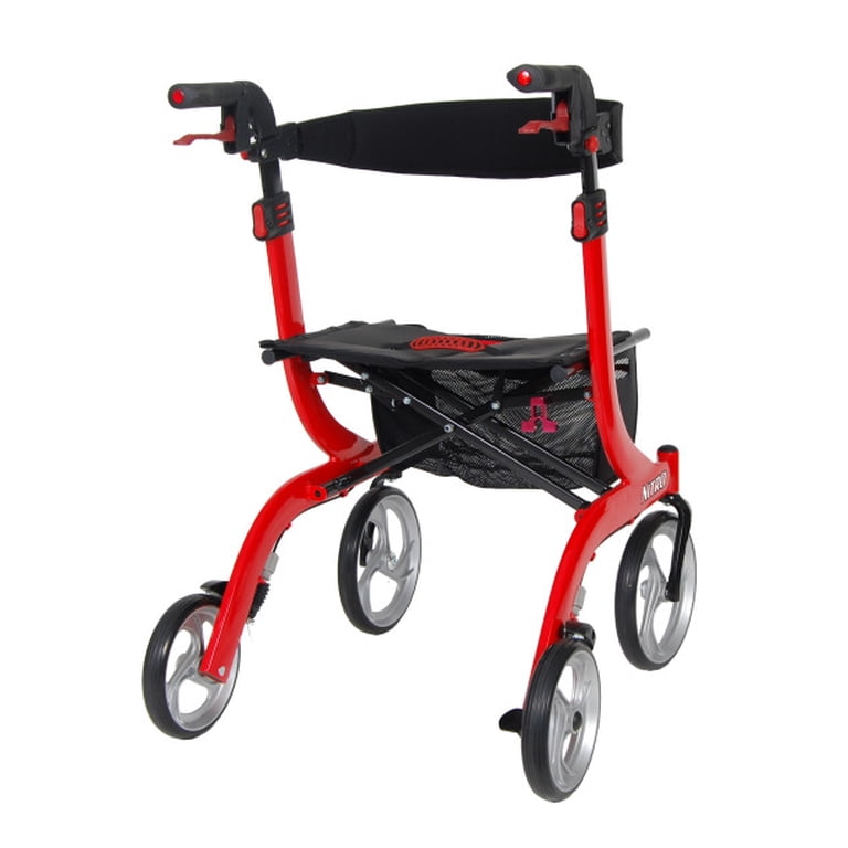Drive Medical Nitro Euro Style Rollator Rolling Walker, Hemi
