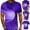 Purple, variant on Generic 3D Shirt for Men Optical Illusion Graphic Tees Short Sleeve Daily Tops Casual Cool Trendy Streetwear T-Shirts