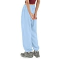 thumbnail image 4 of Ma Croix Women Oversized Fit Lounge Jogger Sweatpants with Pocket, 4 of 7