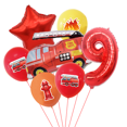 thumbnail image 4 of 7 globos de camión de bomberos de 32 pulgadas con números de aluminio, decoraciones para fiestas de cumpleaños de niños, decoración con temática de bomberos, suministros para baby shower, 4 of 5