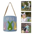 thumbnail image 5 of Non-woven Easter Basket Decoration Rabbit Bow Storage Basket Portable Bucket Home Textile Storage Easter decor, 5 of 9