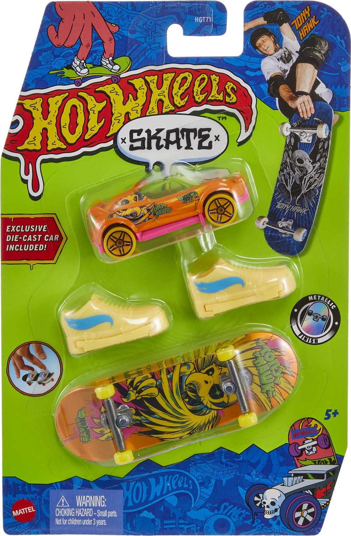 Hot Wheels Skate Tony Hawk Collector Set, Fingerboard, Pair of Skate ...