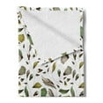 thumbnail image 2 of Floral Soft Flannel Fleece Throw Blanket, Earth Tones Bouquet Beauty Autumn Nature Flame of the Forest Petal, Cozy Plush for Indoor and Outdoor Use, 70" x 90", Dark Brown Fern Green, by Ambesonne, 2 of 5