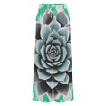thumbnail image 5 of Succulent Art Print Women's Casual Wide Leg Pants Comfort Pockets Elastic Waist Loose Fit Pants, 5 of 7